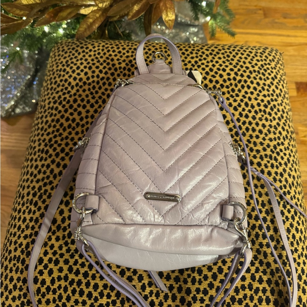 Rebecca Minkoff Lilac Quilted Backpack
